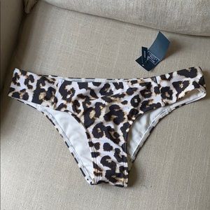 NWT Abercrombie leopard swim bottoms